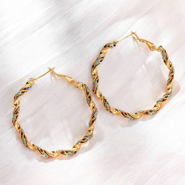 304 Stainless Steel Hoop Earrings
