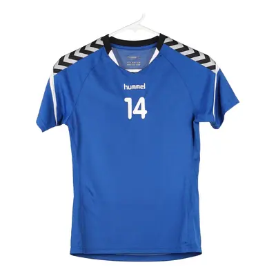 Age 10-12 Hummel Top - Medium Blue Polyester