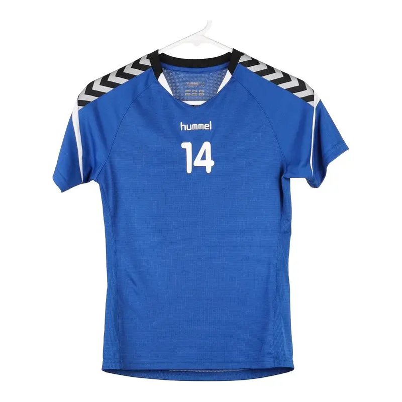 Age 10-12 Hummel Top - Medium Blue Polyester