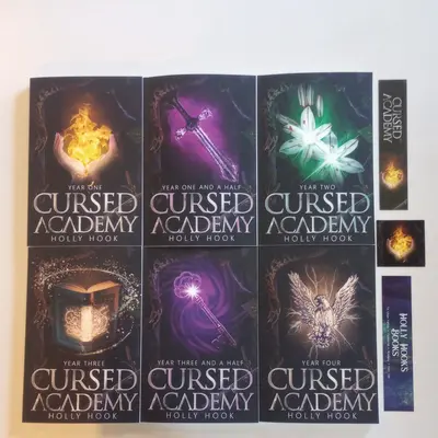 The Cursed Academy Complete 6-Book Set, Signed: A Young Adult Fantasy Bookseries and Book Set with Mythology, Romance, and Ad...