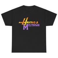 Unisex Crew Tee Having A Meltdown T-Shirt, Aesthetic Mental Health Matters Cotton T-Shirt, Trendy Disco Faux Glitter  T-Shirt...