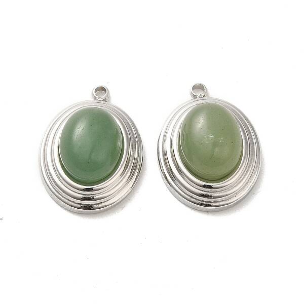 Natural Green Aventurine Pendants