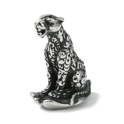 Retro 304 Stainless Steel Leopard Figurines