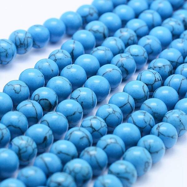 Synthetic Turquoise Beads Strands