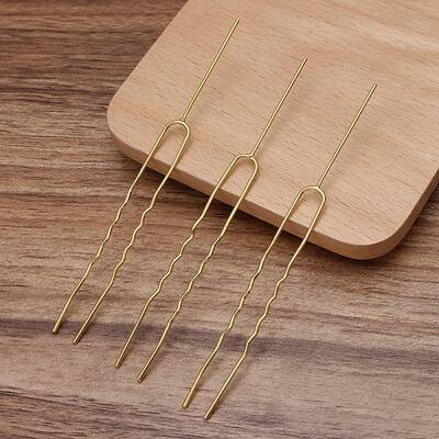 Brass Hair Fork Findings