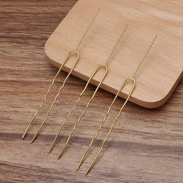 Brass Hair Fork Findings