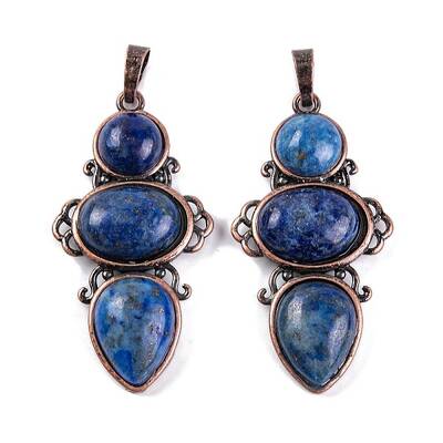 Natural Lapis Lazuli Pendants