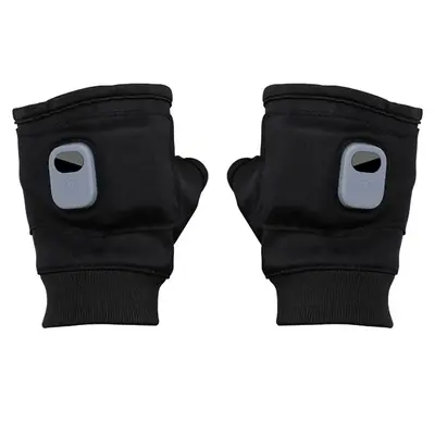Rechargeable Heated Gloves, 1 Pair Portable Fingerless Gloves with 3-level Temperature Adjustment, Suitable for Indoor and Ou...