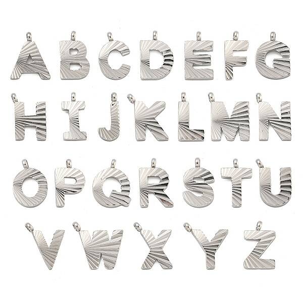 Letter A-Z 304 Stainless Steel Charms