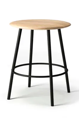 Round Oak Bar Stool | Ethnicraft Baretto