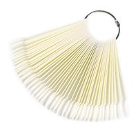 Gel Polish Practice Sticks, 50pcs Manicure Display Fan With Loop, Practice Nail Sample Sticks For Women
