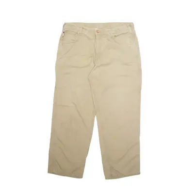 CARHARTT Cargo Mens Trousers Beige Regular Straight W38 L30