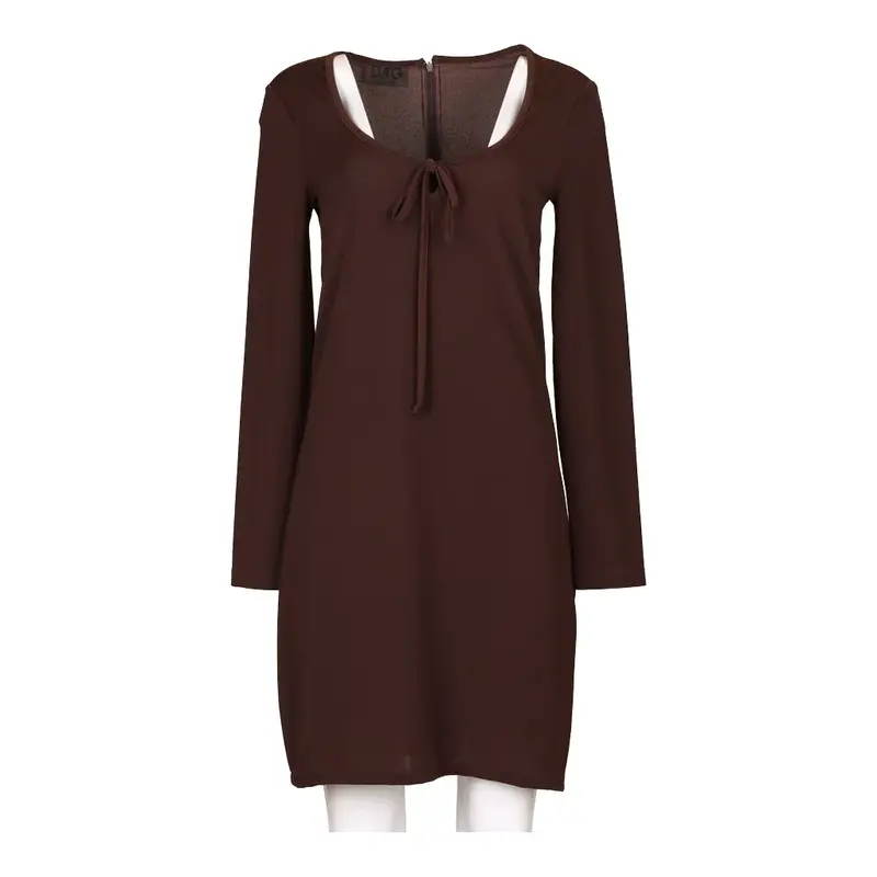 Dolce & Gabbana Maxi Dress - XL Brown Viscose