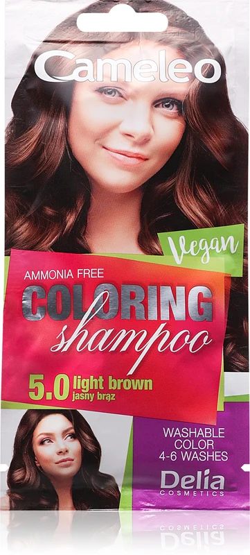 Delia Cosmetics Cameleo colored shampoo for hair color 5.0 Light Brown 40 ml