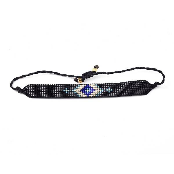 Adjustable Glass Seed Beads Braided Bead Bracelets