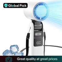 Multifunction Portable Handheld Turbo Fan, 5 Gear Wind Hand Fan with Air Turbo Tech Cooling Fan for Outdoor Activities, Trave...