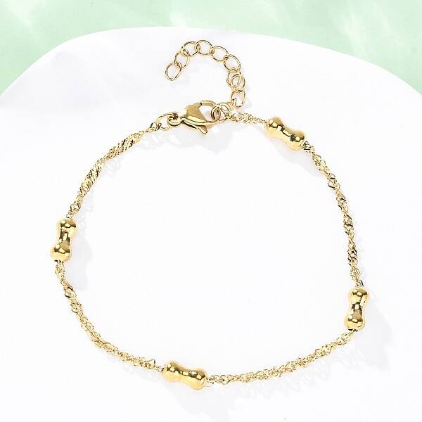 304 Stainless Steel Rope Chain Bracelets for Women