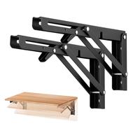 Ravinte Folding Shelf Brackets - Heavy Duty Shelf Brackets Collapsible Shelf Brackets, Folding Bracket for Table Bench, Space...