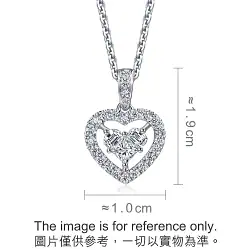 18K White Gold Diamond Pendant