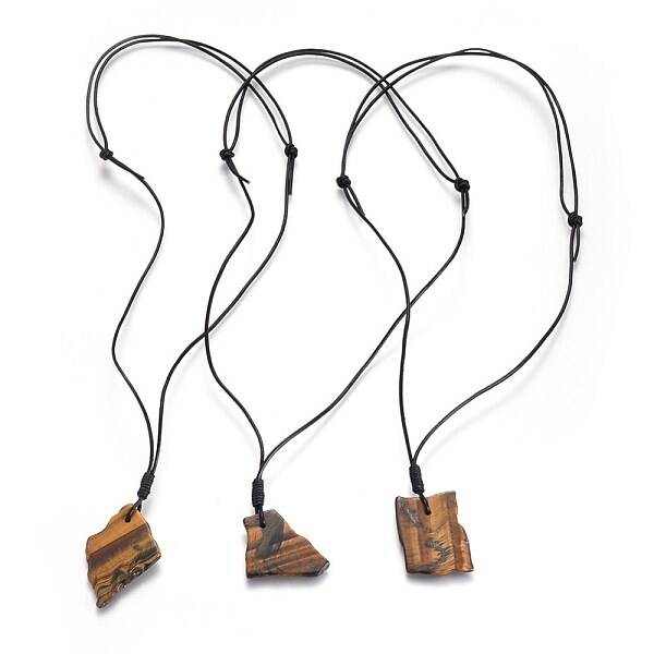 Natural Tiger Eyes Pendant Necklaces