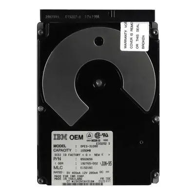 85G3656 IBM 1GB Ultra SCSI 5400 3.5-inch 512KB Hard Drive