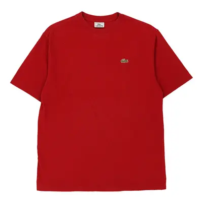 Lacoste T-Shirt - Small Red Cotton