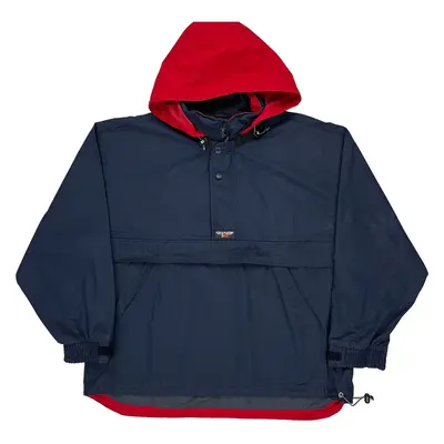 Chaps Ralph Lauren Oversized Jacket - Large Navy Cotton