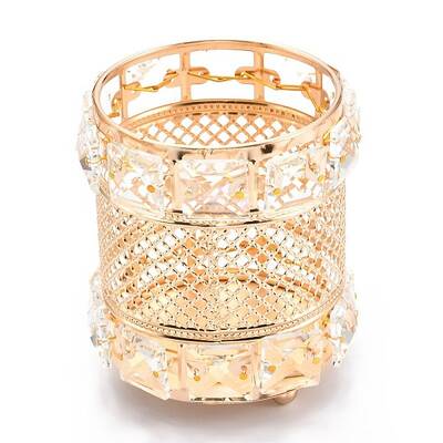 Iron & Glass Makeup Tool Brush Barrel