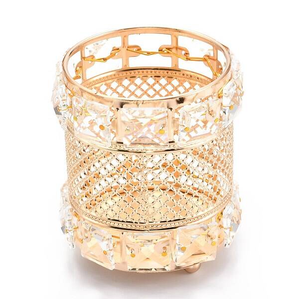 Iron & Glass Makeup Tool Brush Barrel