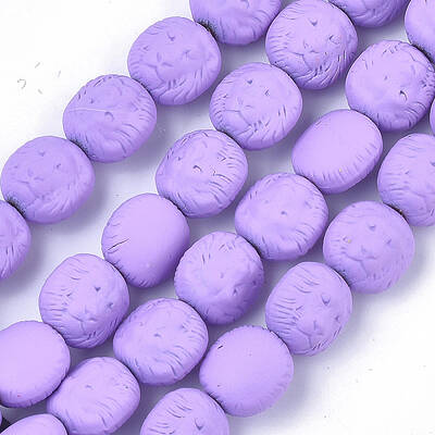 Spray Painted Non-magnetic Synthetic Hematite Beads Strands