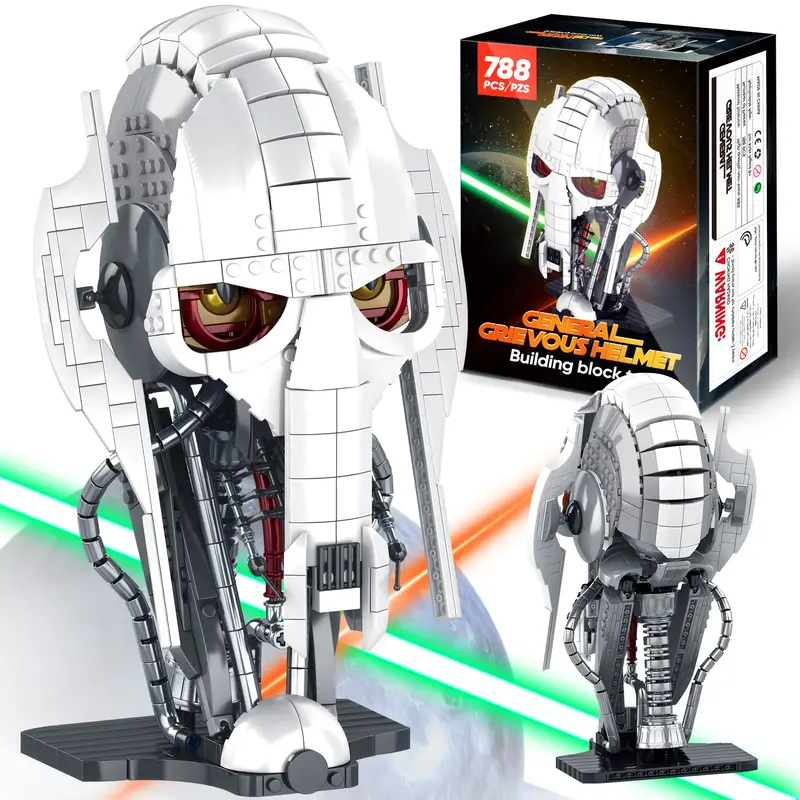 【TOKMOC】66005,Helmet Building Block Set,Universal helmet, Featuring display racks,Helmet collectors,Fans Gift Building Mo...