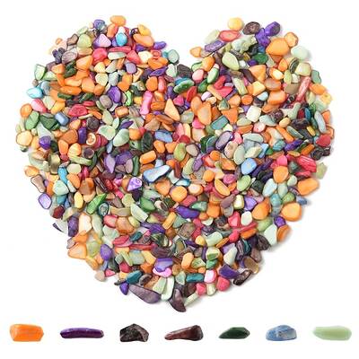 50G Dyed Natural Freshwater Shell Chip Beads