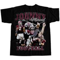 Vintage 90s Graphic Style Johny Manziiel T-shirt, Johny Manziiel Tee Retro Johny Manziiel Oversized Shirt, Football Shirt, Sp...