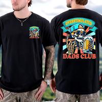 Overstimulated Dads Club 2 sided tshirt, Funny Skeleton Dad Father's Day Shirt, Best Dad Ever, Funny Dad Shirt, Trendy Father...