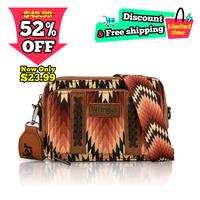 Wrangler [Live] Southwestern Pattern Print Camera Bag for Women with Adjustable Strap Waist Pack for Workout/Shopping/Hiking