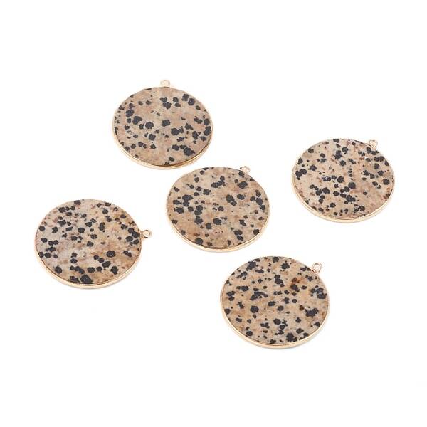 Natural Dalmatian Jasper Pendants