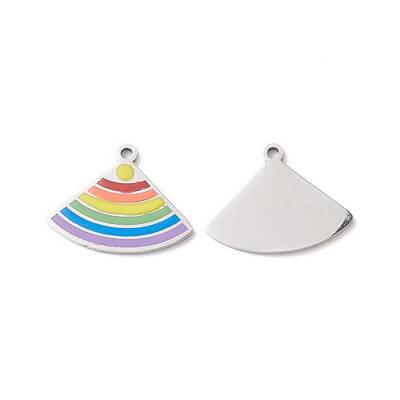 304 Stainless Steel Enamel Pendants