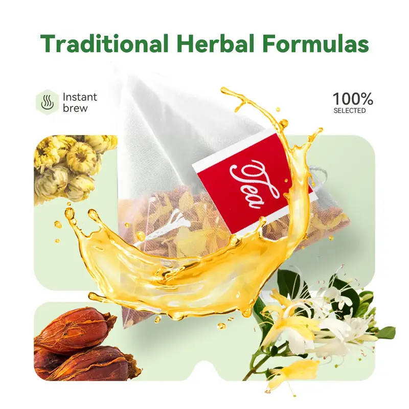 Chicory 2 and Gardenia Honeysuckle Liquorice Herbal Tea Ready to Eat Convenient | Orange Peel & Chrysanthemum – Cool Relief...