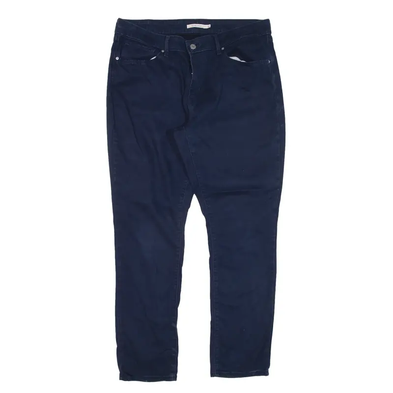 LEVI'S Mid Rise Trousers Blue Slim Skinny Womens W33 L30