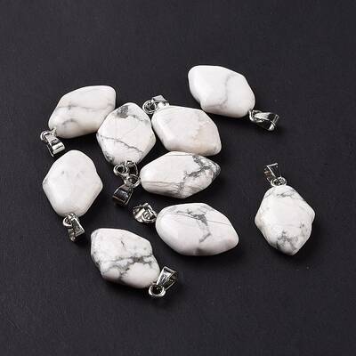 Natural Howlite Pendants