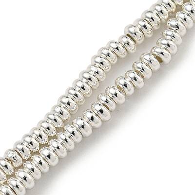 Electroplated Synthetic Non-Magnetic Hematite Beads Strands