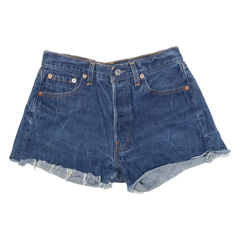 LEVI'S 501 Womens Denim Shorts Blue XS W26