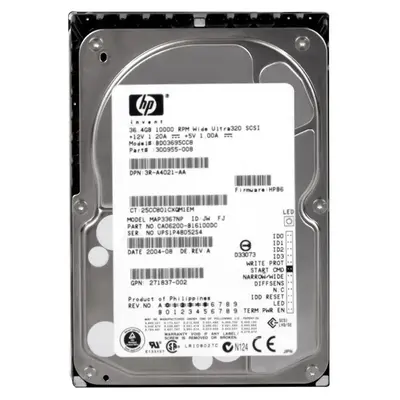 300955-008 HP 36.4GB Ultra-320 SCSI 10000 3.5-inch Hard Drive