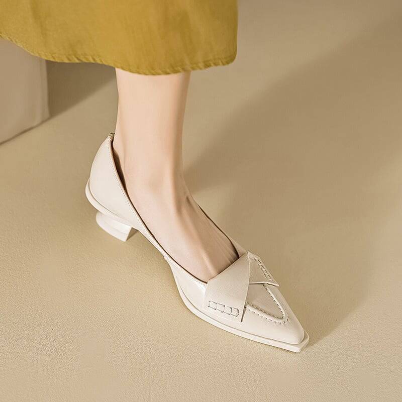 CHIKO Jordan Pointy Toe Block Heels Pumps Shoes