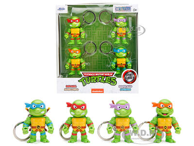 Set of 4 Diecast Figure Key Chains \