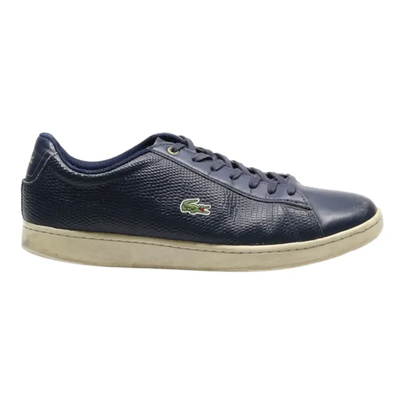 LACOSTE Sneaker Trainers Blue Leather Mens UK 10.5