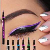 Glitter Liquid Eyeliner (6 Counts/set), Long Lasting Shimmering Eyeliner, Multifunctional Makeup Tool for Women & Girls, Cosm...
