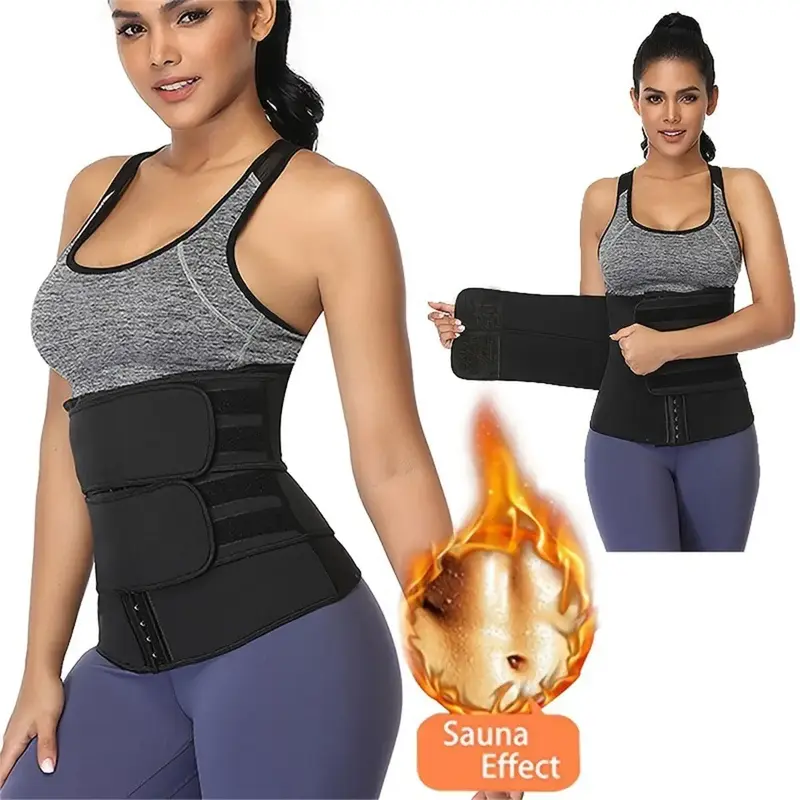 Sports Sauna Waist Trainer Belt, Waist Slimmer Body Shaper, Tummy Control Corset, Postpartum Recovery Girdle Belt for Women, ...