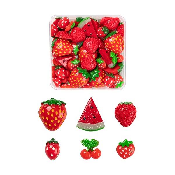 60Pcs Resin Cabochons