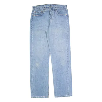 LEVI'S 501 Jeans Mens Blue Regular Straight Stone Wash W32 L32
